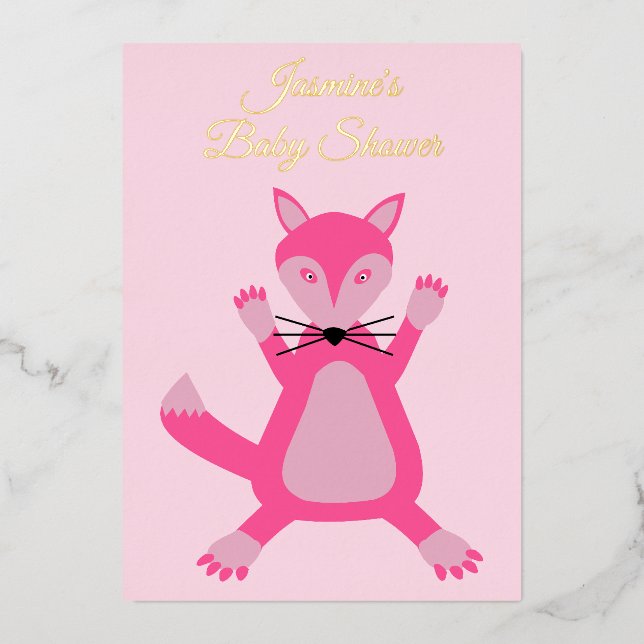Pretty Pink Baby Girl Fox Custom (Front)