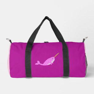 Pretty Pink Baby Girl Narwhal Diaper Bag