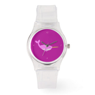 Pretty Pink Baby Girl Narwhal Watch