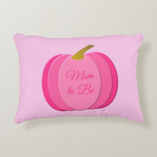 Pretty Pink Baby Girl Pumpkin Custom Double Sided Decorative Cushion