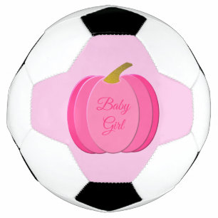 Pretty Pink Baby Girl Pumpkin Custom Football