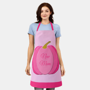 Pretty Pink Baby Girl Pumpkin Custom New Mum Apron