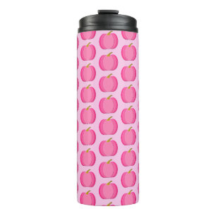 Pretty Pink Baby Girl Pumpkin Patterned Thermal Tumbler