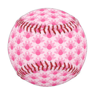 Pretty Pink Baby Girl Thanksgiving Turkey Pattern Baseball