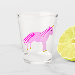 Pretty Pink Baby Girl Unicorn Shot Glass