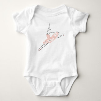 Pretty Pink Ballerina Baby Bodysuit