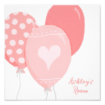 Pretty Pink Balloons Nursery