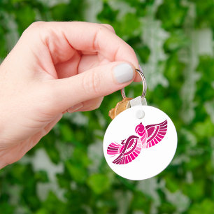 Pretty Pink Bird Keychain