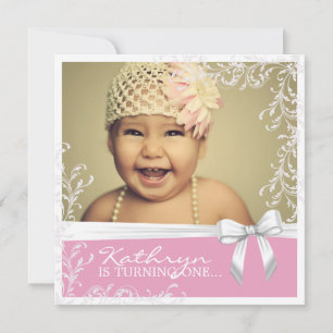 Pretty Pink Birthday Party Invitation