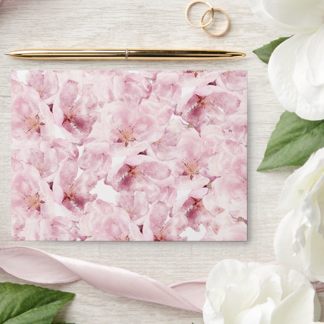 Pretty Pink Blossom  Save the Date Envelope (Wedding)