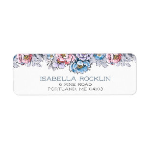 Pretty Pink, Blue & Purple Floral