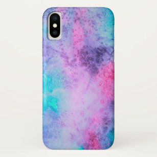 Pretty Pink Blue Purple Salty Watercolor Art Case-Mate iPhone Case