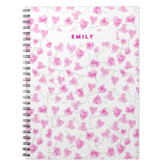 Pretty Pink Bourgenvilla Notebook