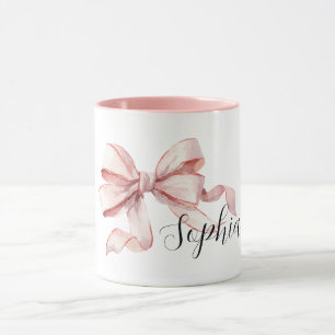 Pretty Pink Bow Mug