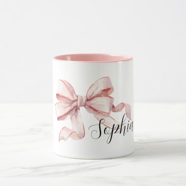 Pretty Pink Bow Mug (Center)
