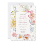 Pretty Pink Bow Wildflower Bridal Shower