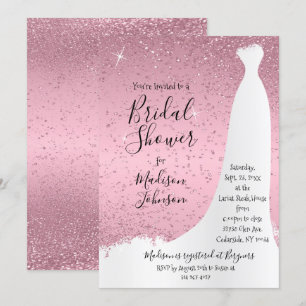Pretty Pink Bridal Shower -  Invitation