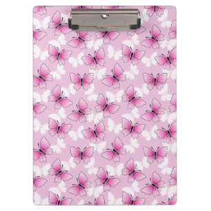 Pretty Pink Butterfly Clipboard