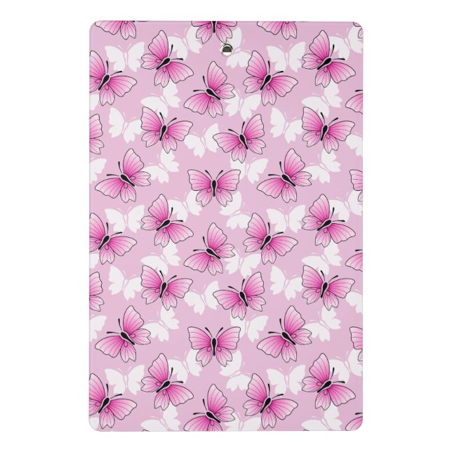 Pretty Pink Butterfly Mini Clipboard (Back)