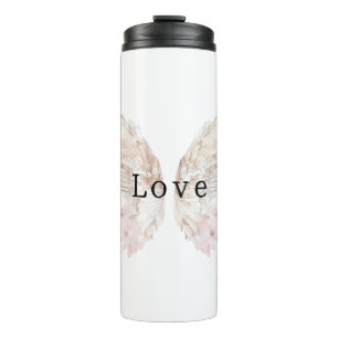 Pretty Pink Butterfly Wings Thermal Tumbler