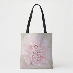 Pretty Pink Carnation All-Over-Print Tote Bag