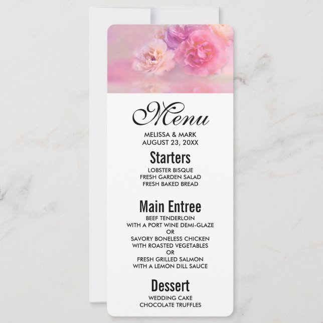 Pretty Pink Carnations Stylish Photography Invitation (Front)