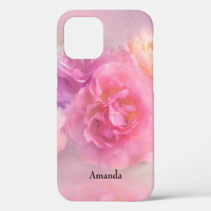 Pretty Pink Carnations Stylish Photography iPhone 12 Case