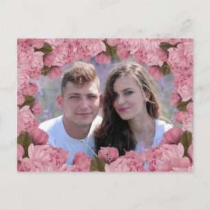 Pretty Pink Cherry Blossoms Thank You Postcard