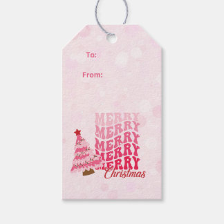 Pretty Pink Christmas Gift Tags