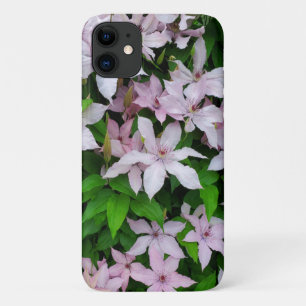 Pretty Pink Clematis Floral iPhone 11 Case