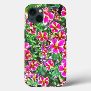PRETTY PINK & CREAM COLORED PETUNIAS iPhone 13 CASE
