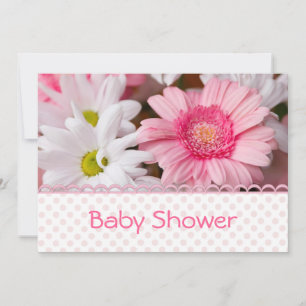 Pretty Pink Daisy Baby Shower Invitation