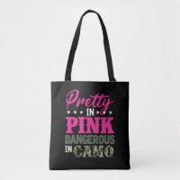 Pretty Pink Dangerous Camo Hunting Fishing Girl