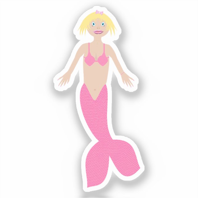 Pretty Pink Fantasy Mermaid (Front)