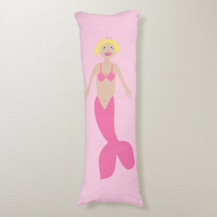 Pretty Pink Fantasy Mermaid Body Cushion
