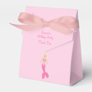 Pretty Pink Fantasy Mermaid Custom Favour Box