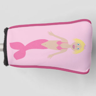 Pretty Pink Fantasy Mermaid Golf Head Cover