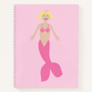 Pretty Pink Fantasy Mermaid Notebook