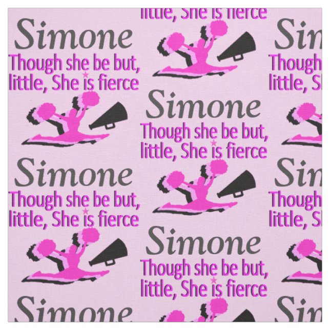 PRETTY PINK FIERCE CHEERLEADER FABRIC (Swatch)
