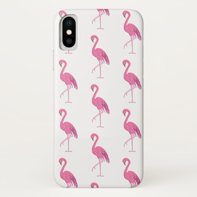 Pretty pink flamingo Case-Mate iPhone case (Back)
