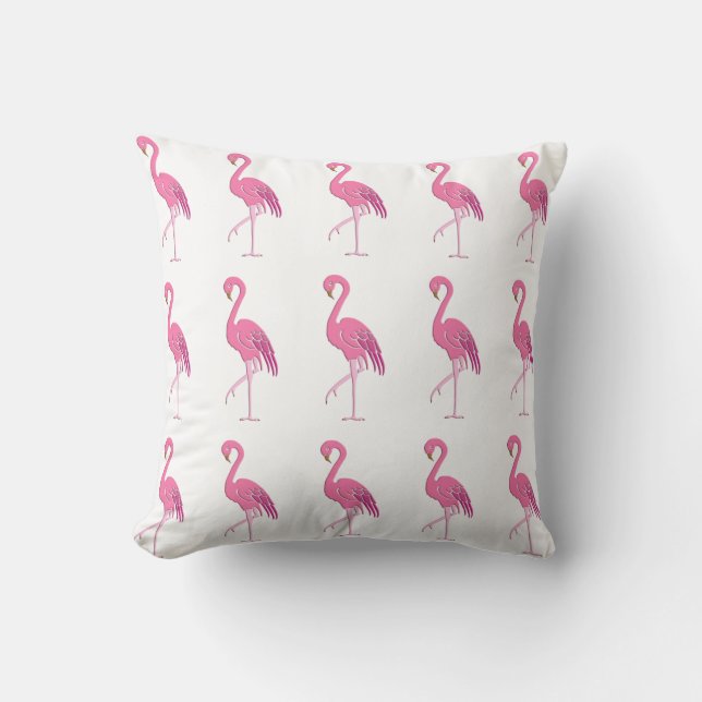Pretty pink flamingo cushion (Front)