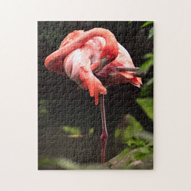 Pretty Pink Flamingo Jigsaw Puzzle (Vertical)