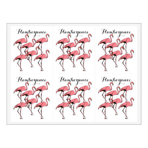 Pretty Pink Flamingos Flamboyance Wine Labels
