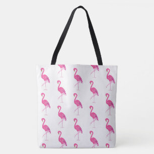 Pretty pink flamingos tote bag