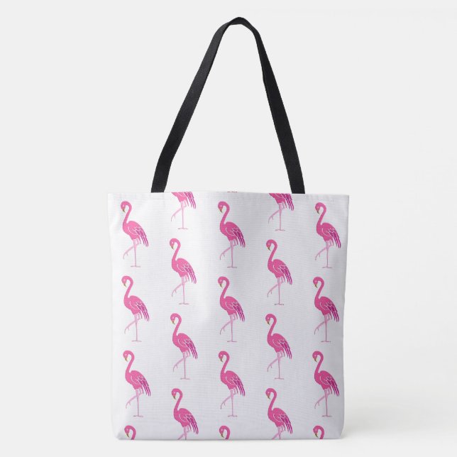 Pretty pink flamingos tote bag (Front)