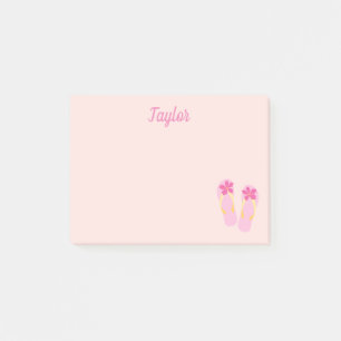 Pretty Pink flip flops Post-it Notes