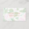 Pretty Pink Floral Business Card