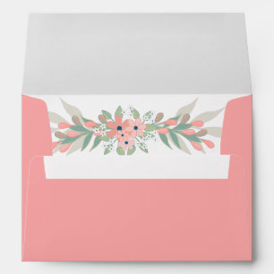 Pretty Pink Floral Envelope