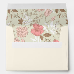 Pretty Pink Floral Envelopes