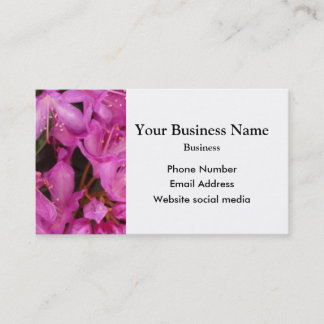 Pretty pink floral flower business card